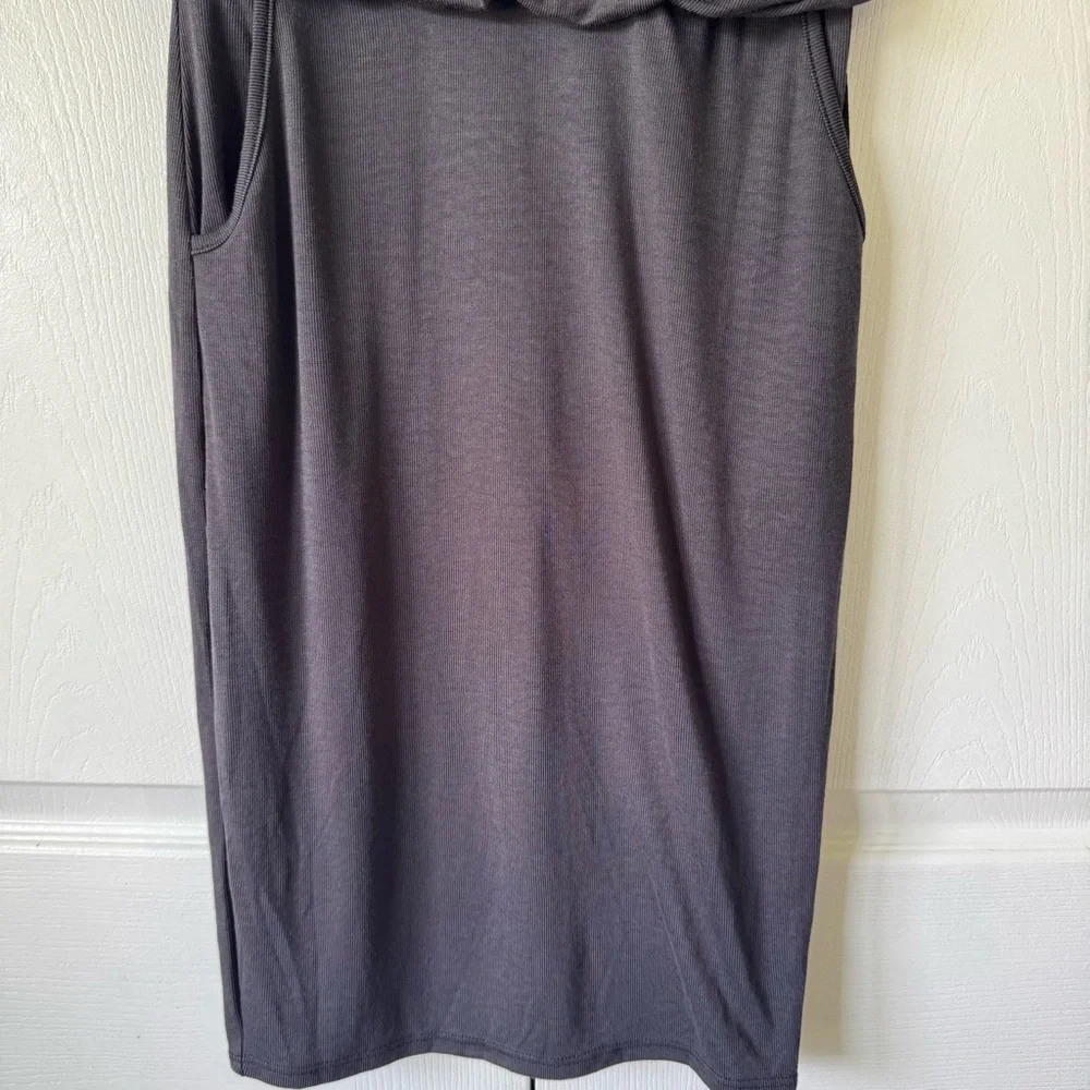 Downeast Knit Shift Dress – Charcoal Gray – Size XS